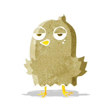 sıkılmış kuş çizgi film