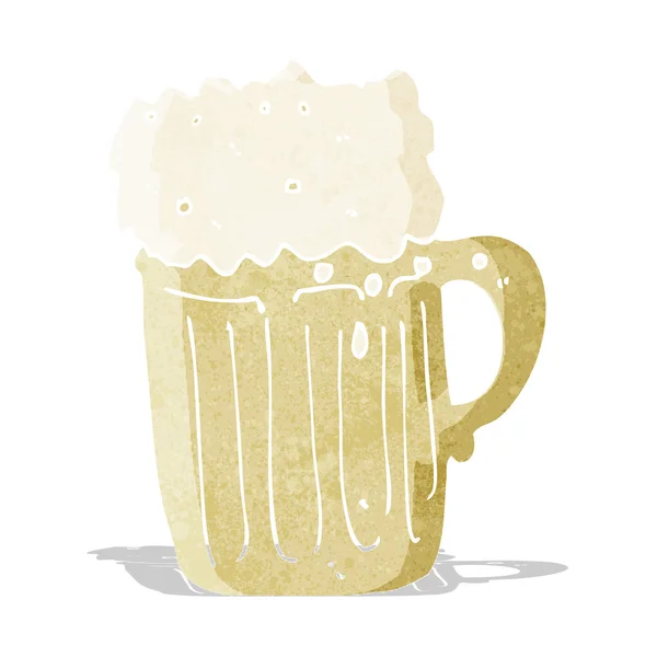 Tasse de dessin animé de bière — Image vectorielle
