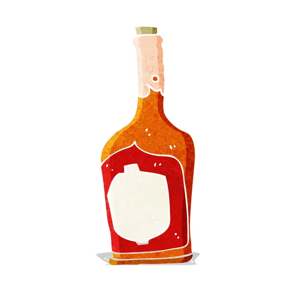 Butelka kreskówki z rumem — Wektor stockowy