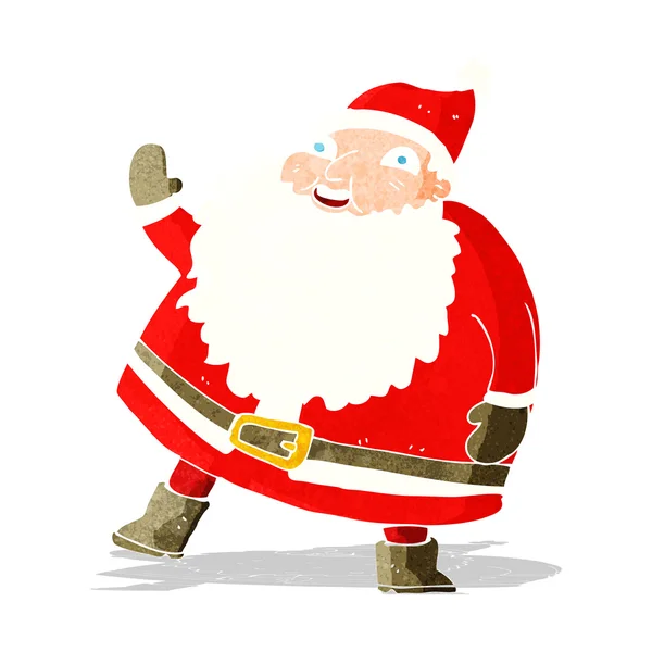Смешная карикатура на Санта-Клауса — стоковый вектор
