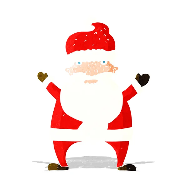 Rajzfilm csúnya Mikulás claus — Stock Vector