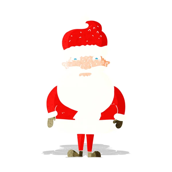 Мультяшний сумний Санта Клаус — стоковий вектор