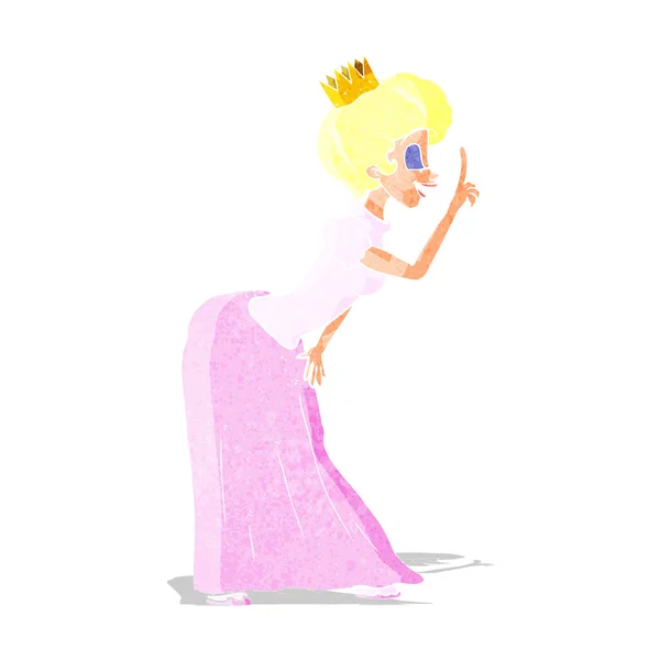 Princesa de dibujos animados — Vector de stock