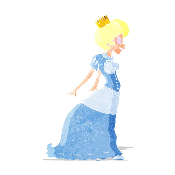 Cartoon prinses — Stockvector