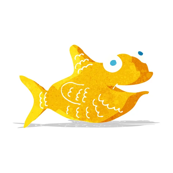 Dibujos animados pescado feliz — Vector de stock