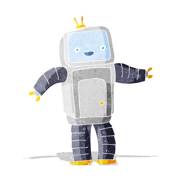 Robot de dibujos animados — Vector de stock