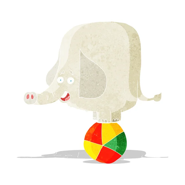 Kreslený cirkusu slona — Stockový vektor