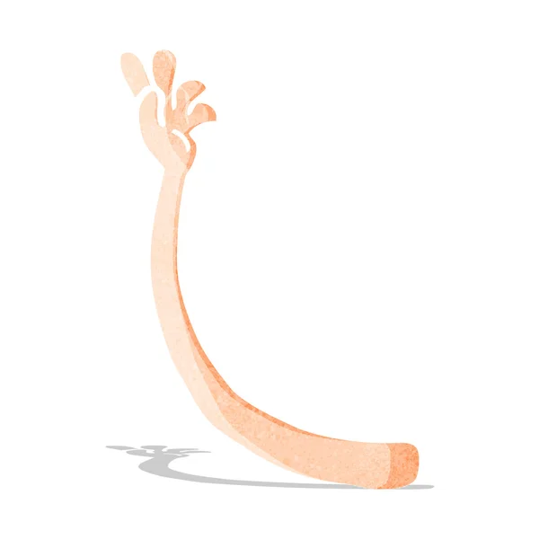 Geste de bras de dessin animé — Image vectorielle