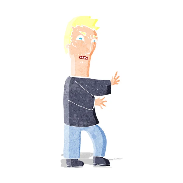 Cartoon angry man — Stock Vector