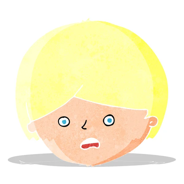 Desenho animado menino infeliz — Vetor de Stock