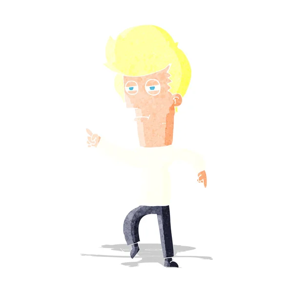 Cartoon man beschuldigen — Stockvector