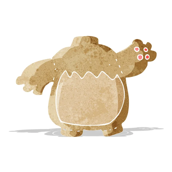 Corpo de urso de pelúcia dos desenhos animados (misturar e combinar desenhos animados ou adicionar própria foto — Vetor de Stock