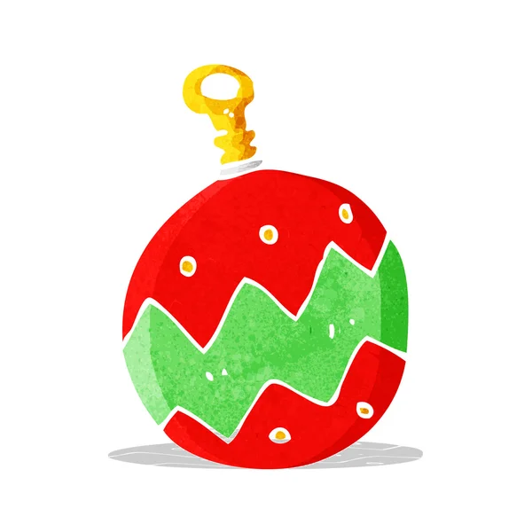 Cartoon christmas bauble — Stock Vector