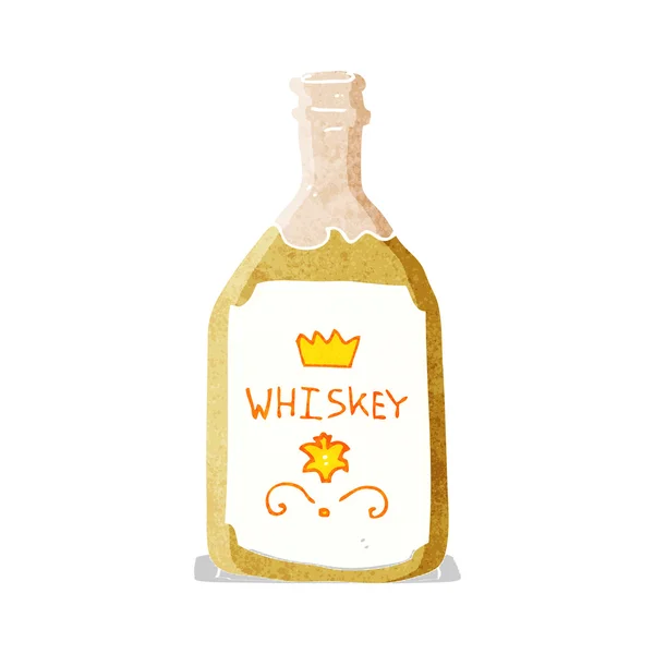 Botella de whisky de dibujos animados — Vector de stock