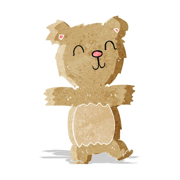 Cartoon cute teddy bear — Stock Vector