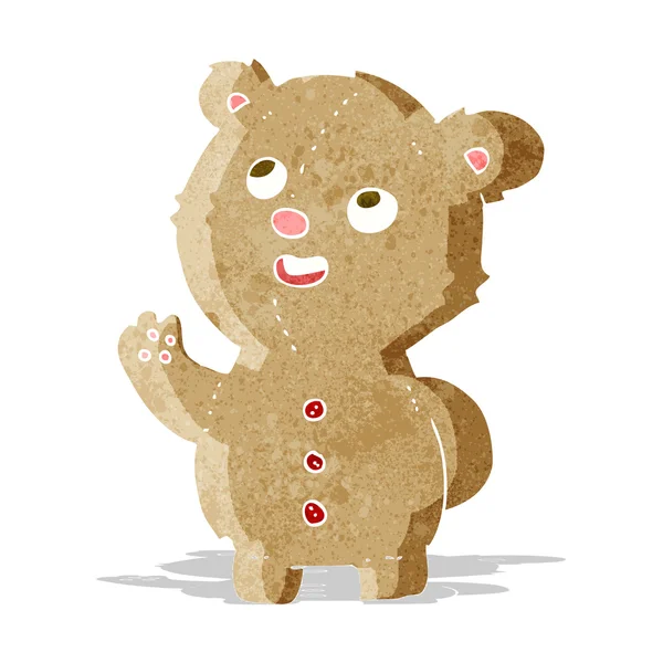 Cartoon schattig teddybeer — Stockvector