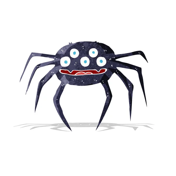 Halloween örümcek cartoon — 스톡 벡터