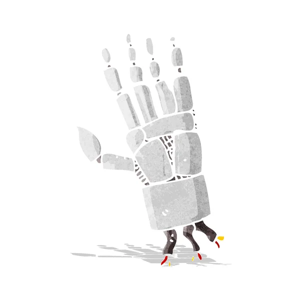 Main robot dessin animé — Image vectorielle