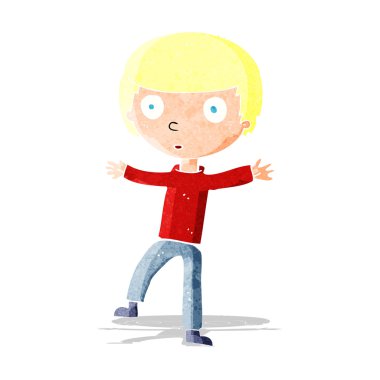 karikatür ürküyor çocuk