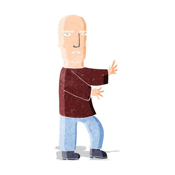 Cartoon taai man — Stockvector