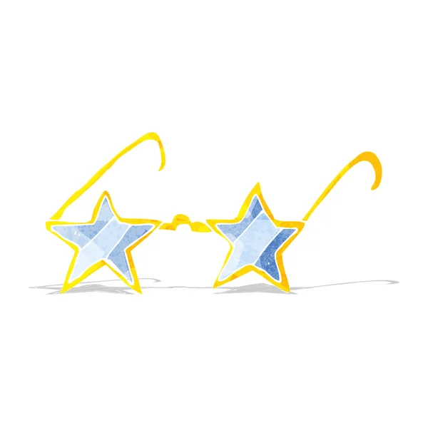 Cartoon star glasses — Stock Vector