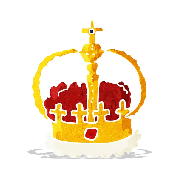 Kartun mahkota - Stok Vektor