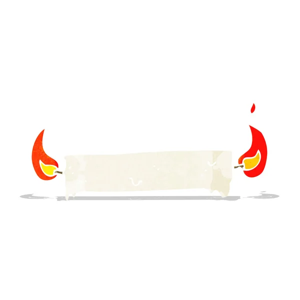 Κάψιμο του κεριού και στις δύο άκρες — Διανυσματικό Αρχείο