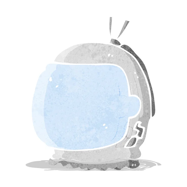 Casco astronauta de dibujos animados — Vector de stock