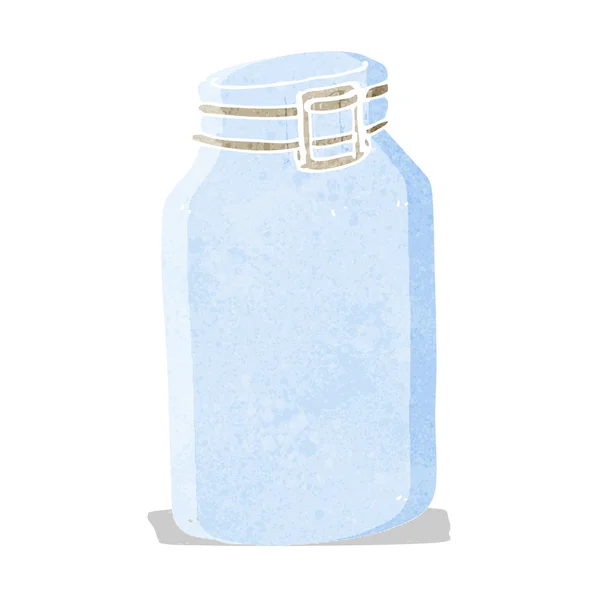 Cartoon glass jar — Stock Vector