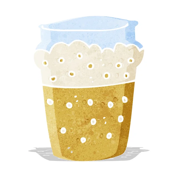 Cartoon glass of beer — Stock Vector