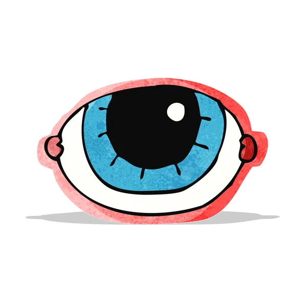 Kreslený upřené oko — Stockový vektor