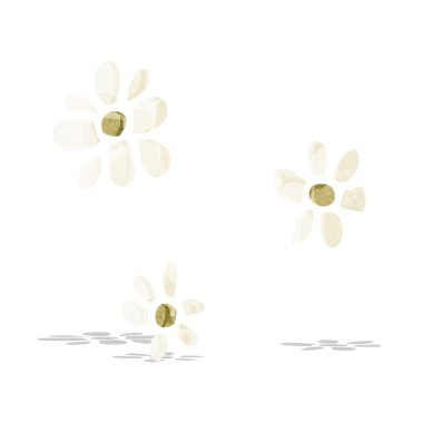 karikatür çiçekler