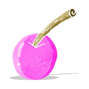 karikatür pembe kiraz sembolü