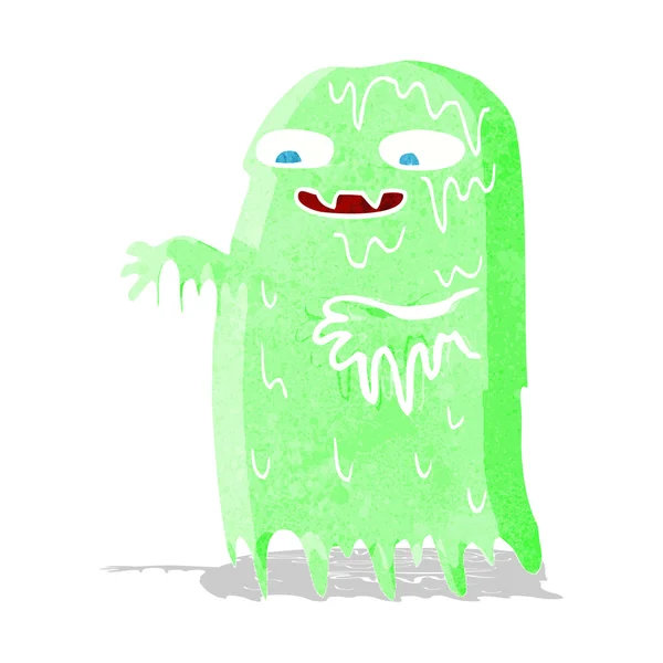 Cartoon gross slime ghost — Stock Vector