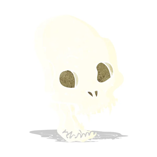 Cartoon spooky vampire skull — Stock Vector