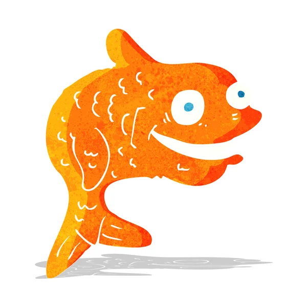 Ευτυχής ψάρια κινουμένων σχεδίων — Διανυσματικό Αρχείο