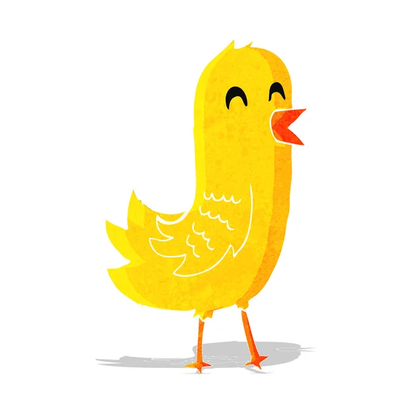 Cartoon happy bird — Stock Vector