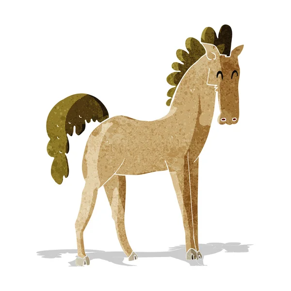 Caballo de dibujos animados — Vector de stock