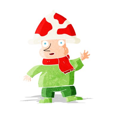 karikatür mantar adam