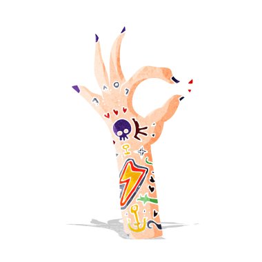 karikatür dövme kol