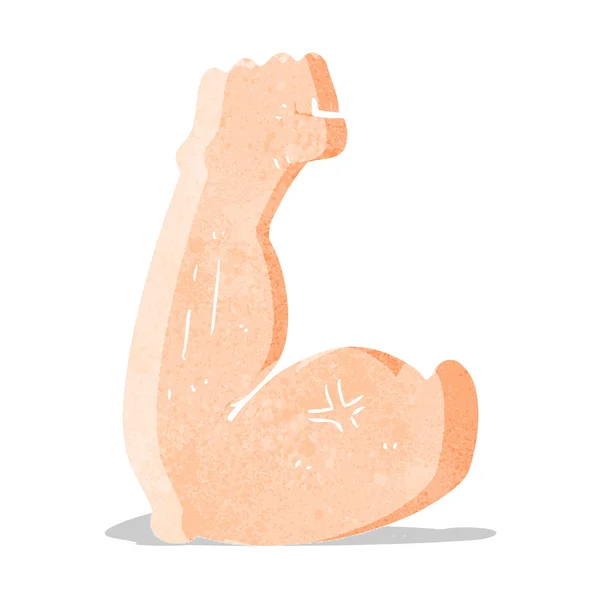Flexing bíceps desenhos animados —  Vetores de Stock