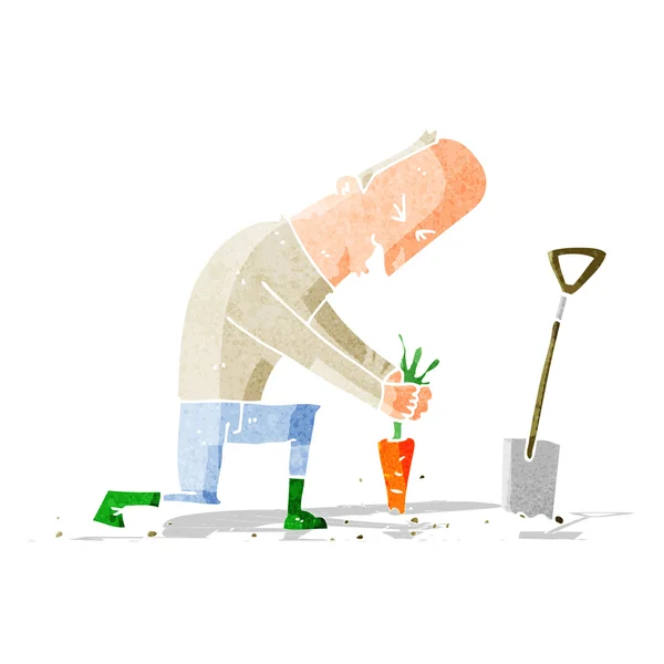 Jardinier de bande dessinée — Image vectorielle