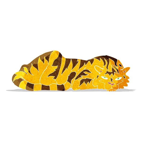 Rajzfilm tigris pihen — Stock Vector