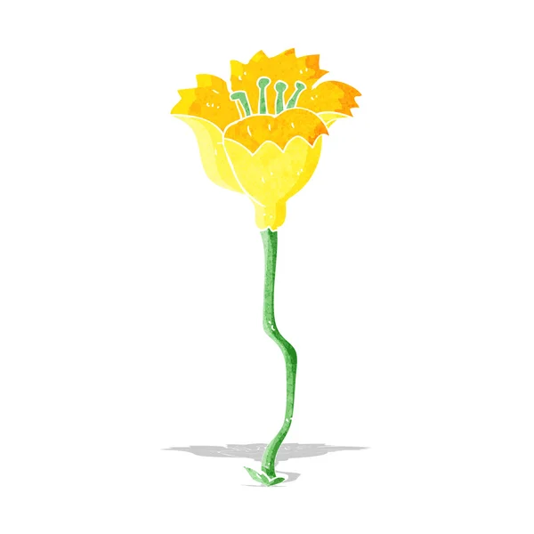 Flor de dibujos animados — Vector de stock