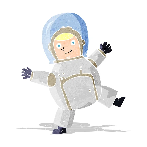 Astronauta dos desenhos animados — Vetor de Stock