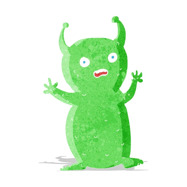 Desenho animado engraçado pequeno alienígena — Vetor de Stock