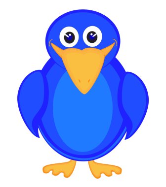 Penguen koyu mavi
