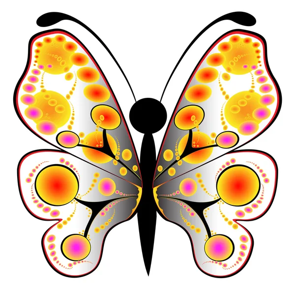 Colored butterfly — Stock Photo, Image