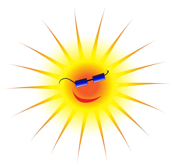 黒眼鏡をかけて太陽 — ストックベクタ