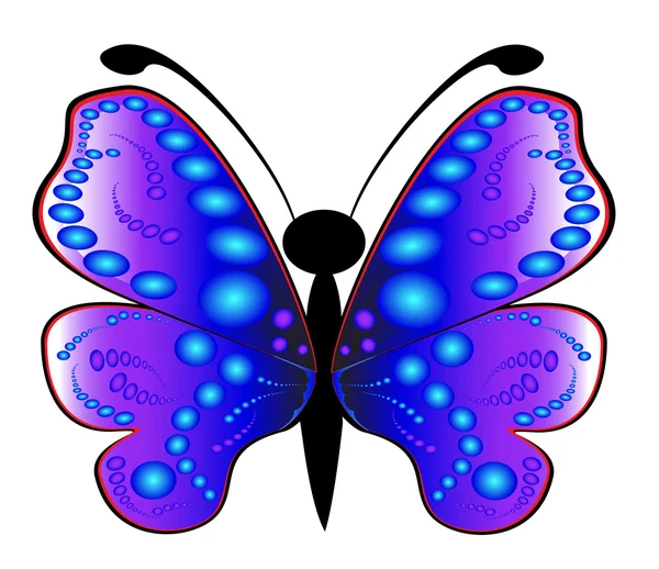 Mariposa de colores — Vector de stock